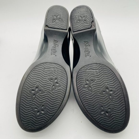 Alegria Women's Eryn Upgrade Clog Size 39 9 Black Leather SlipOn Work Comfy Shoe - Picture 8 of 9